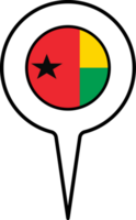 guinea bissau flagga Karta pekare ikon. png