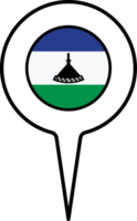 Lesotho flag Map pointer icon. png