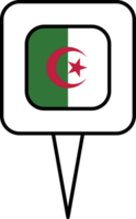 Algérie drapeau épingle endroit icône. png