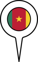 Cameroon flag Map pointer icon. png