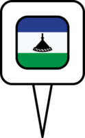 Lesotho flag pin place icon. png