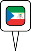 equatoriaal Guinea vlag pin plaats icoon. png