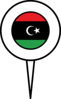 libyen flagga stift plats ikon. png