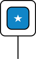 Somalia flag square pin icon. png