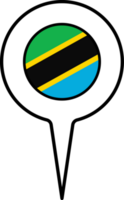 Tanzania flag Map pointer icon. png