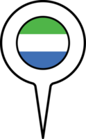 Sierra leone Flagge Karte Zeiger Symbol. png