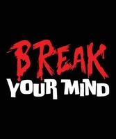 Modern motivation Typography T Shirt Design, open your mind vector