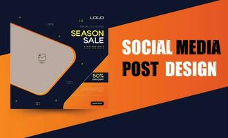 Social Media Post Design. vector