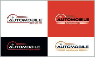 automóvil mantenimiento negocio logo modelo vector