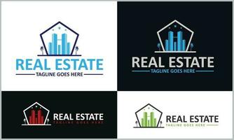 Real Estate Business Logo Design Template vector