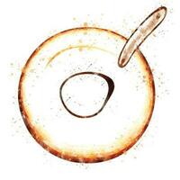 coffee stain illustration vector