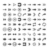 Arrow pictogram collection. Set of arrows. vector