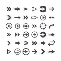 Arrow pictogram collection. Set of arrows. vector