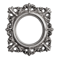 Vintage picture frame, luxury photo frame, png