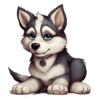 Siberian Husky Dog Clipart, png