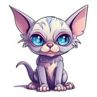 sphynx gatto clipart, ai generato png