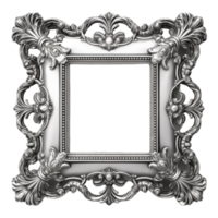 Vintage picture frame, luxury photo frame, png