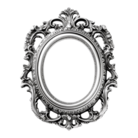 Vintage picture frame, luxury photo frame, png