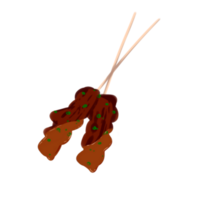 poulet satay illustration png