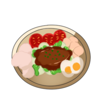 gegrillt Hähnchen Illustration png