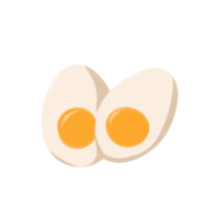 kokt ägg illustration png