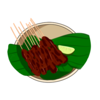 kyckling satay illustration png