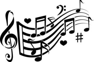 Music Theme Vector Image, Isolated Background.