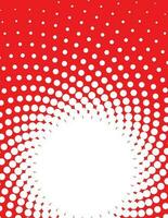 Halftone Red Vector Background, Isolated Background.