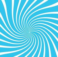 Blue Beams Swirl, Isolated Background. vector