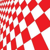 Checkered Vector Background With Red Tiles, Isolated Background.