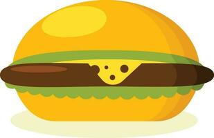 Hamburger, Isolated Background. vector