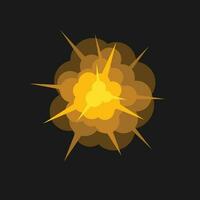 Explosion Vector Graphics, Isolated Background.