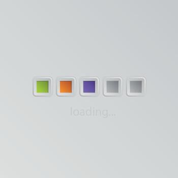 Loading..., Isolated Background. vector