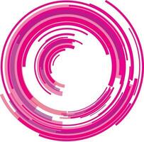 Pink Lines And Circles, Isolated Background. vector