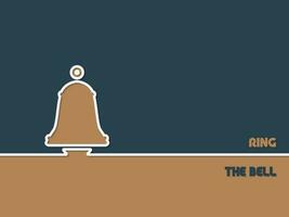 Ring The Bell, Isolated Background. vector