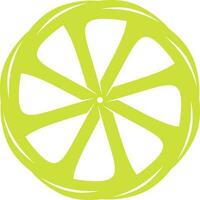 Lemon Vector Shape, Isolated Background.