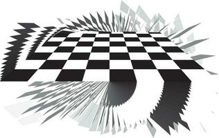 Checkered Vector Image, Isolated Background.