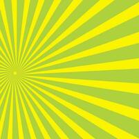 Radial Sunbeams Pattern, Isolated Background. vector