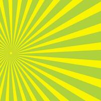 Radial Sunbeams Pattern, Isolated Background. vector