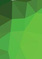 Green Low Poly Pattern, Isolated Background. vector