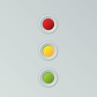 Traffic Lights Symbol Vector Image, Isolated Background.