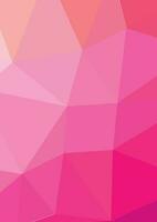 Low Poly Pink Pattern, Isolated Background. vector