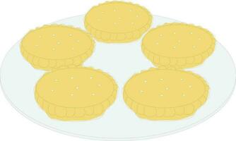 Mince Pies Vector Graphics, Isolated Background.