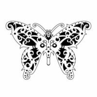 line art butterfly vector