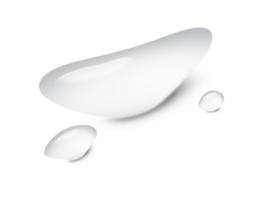 realistic water drop free form shape isolated on transparency background png