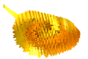 logo durian fruit in gold png