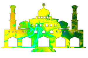 design forma e modello colore moschea png