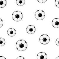 seamless pattern with soccer ball vector