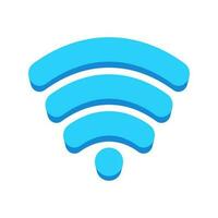 Modern WiFi Wireless Network Isolated Vector Icon Illustration