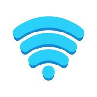 Modern WiFi Wireless Network Isolated Vector Icon Illustration